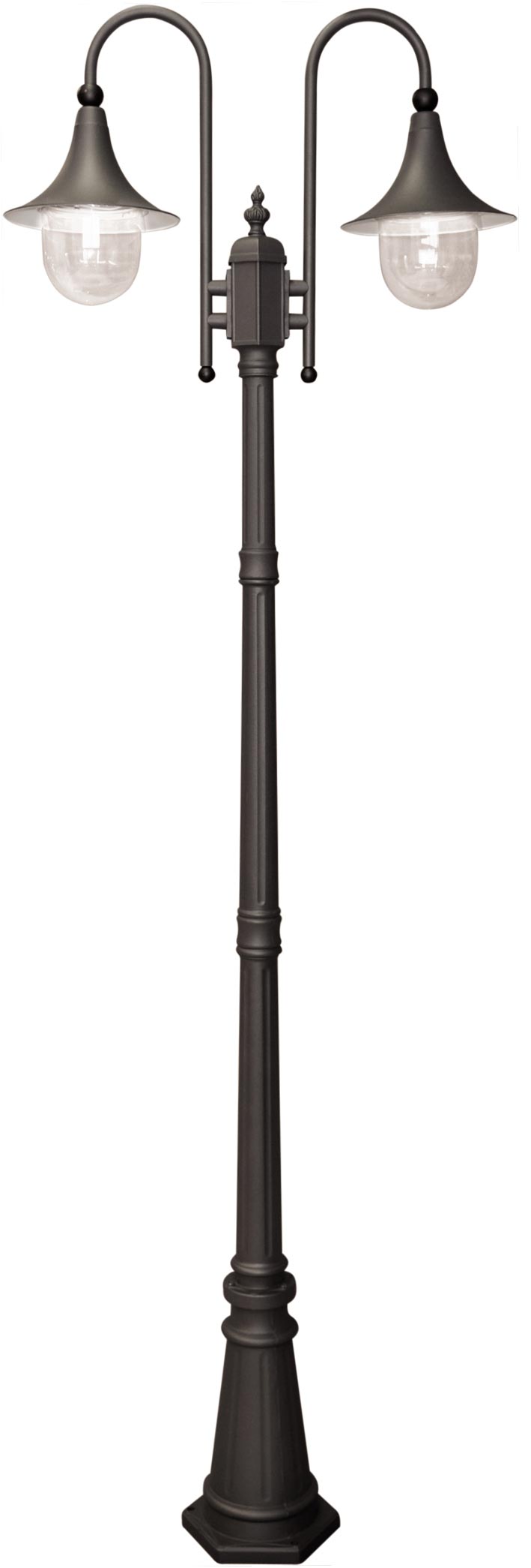 Kaja Boston lampadaire extérieur 2x60 W noir K-8132CZARNY