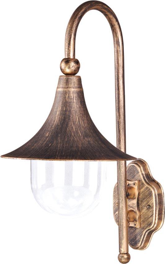 Kaja Boston applique murale extérieure 1x60 W noir-doré K-8125CZARNY/ZŁOTY