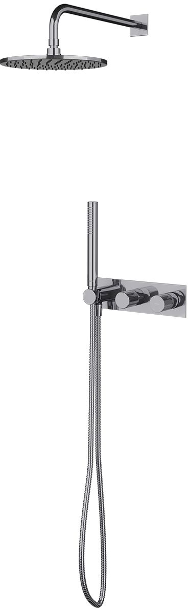 Omnires Contour ensemble de douche encastré oui chrome SYSCT10CR