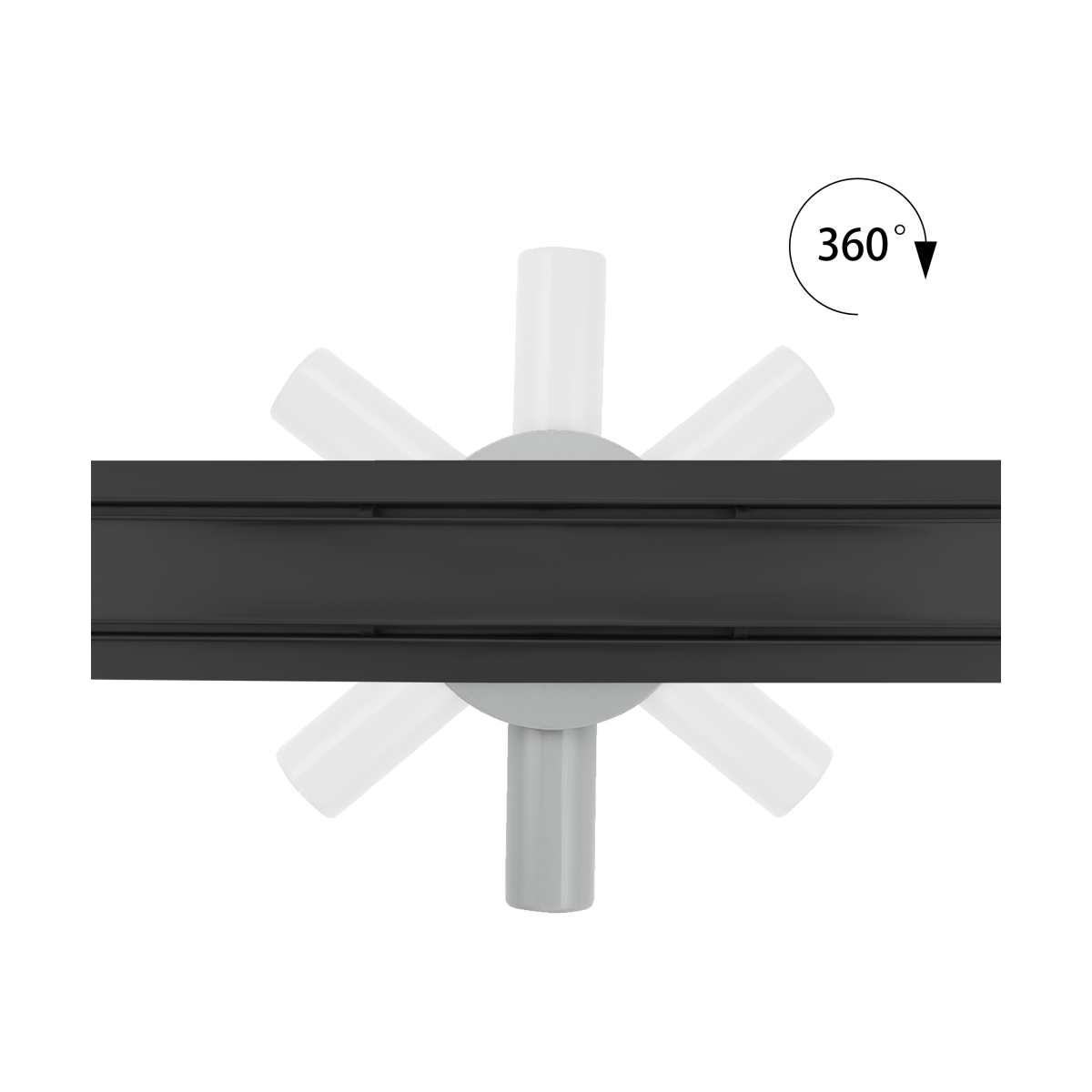 Hagser Iris drain de douche 60 cm noir HGR12000030