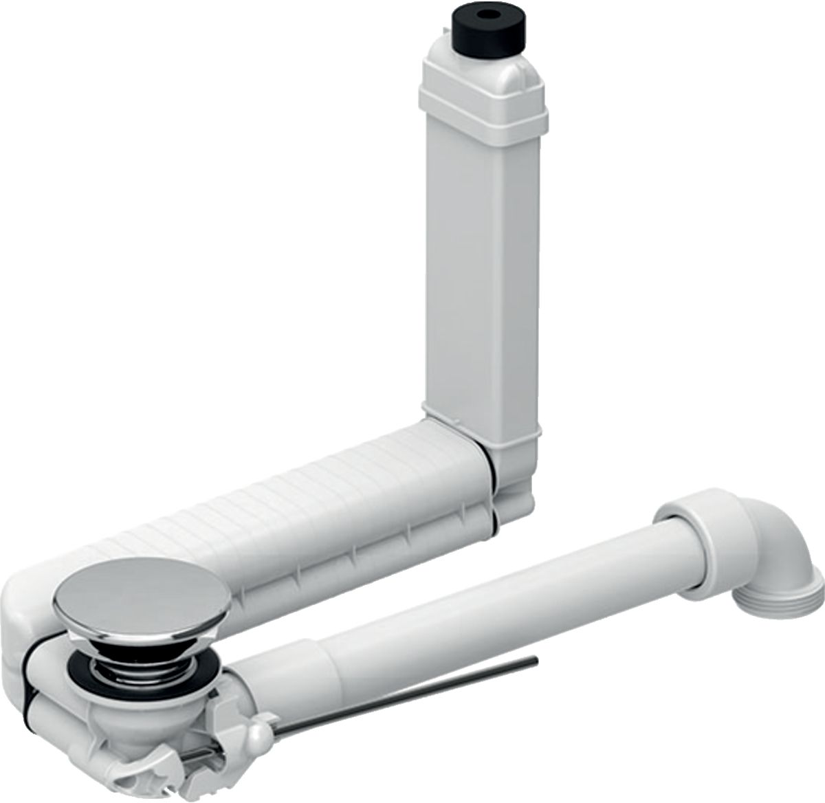 Geberit Clou siphon de lavabo tubulaire chrome-blanc 152.013.21.1