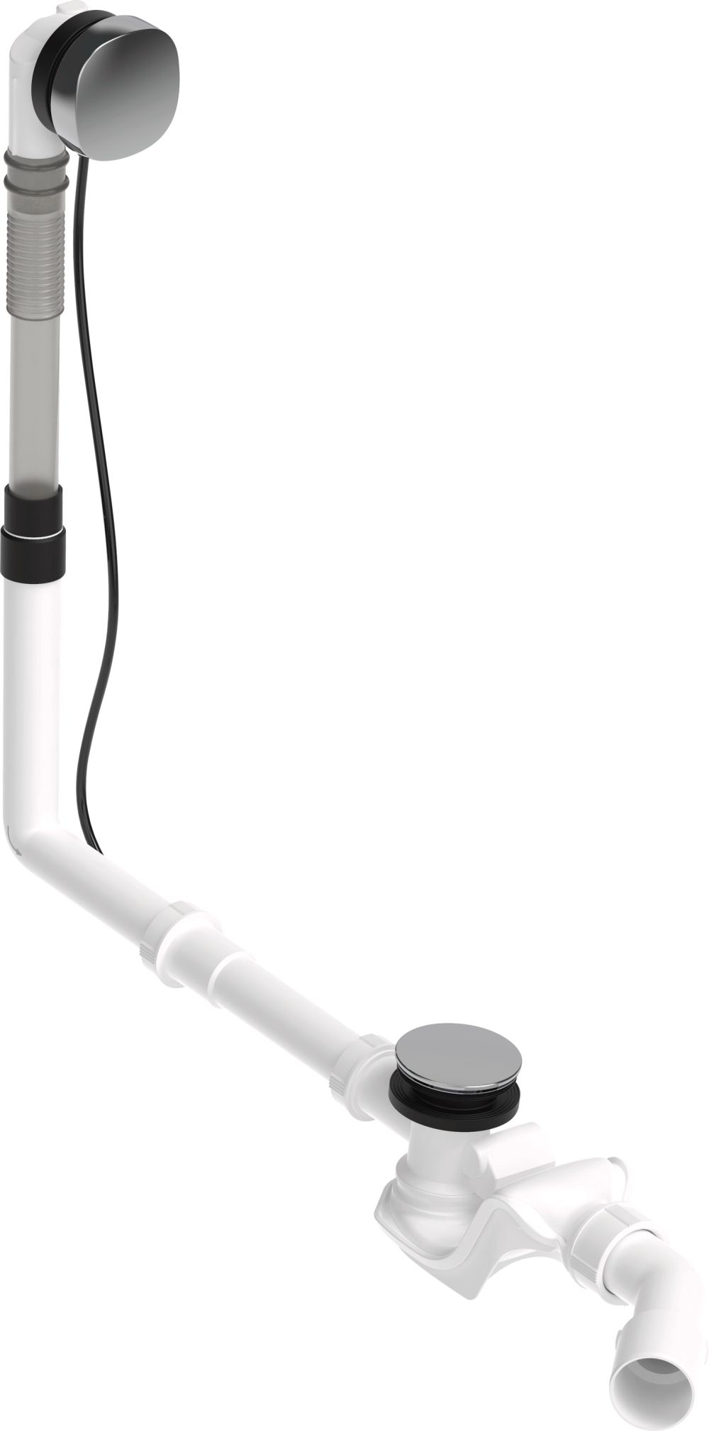 Duravit Quadroval siphon de baignoire chrome 792216000001000