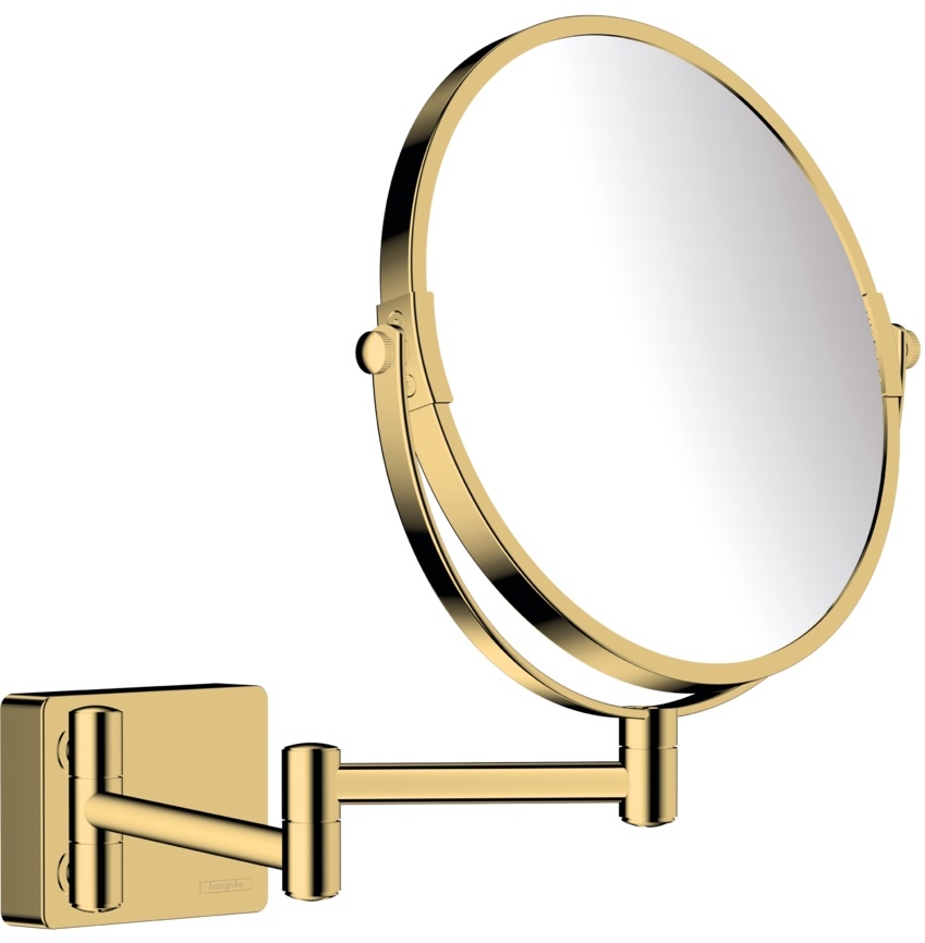 Hansgrohe AddStoris miroir cosmétique 24.6x24.6 cm arrondi doré 41791990