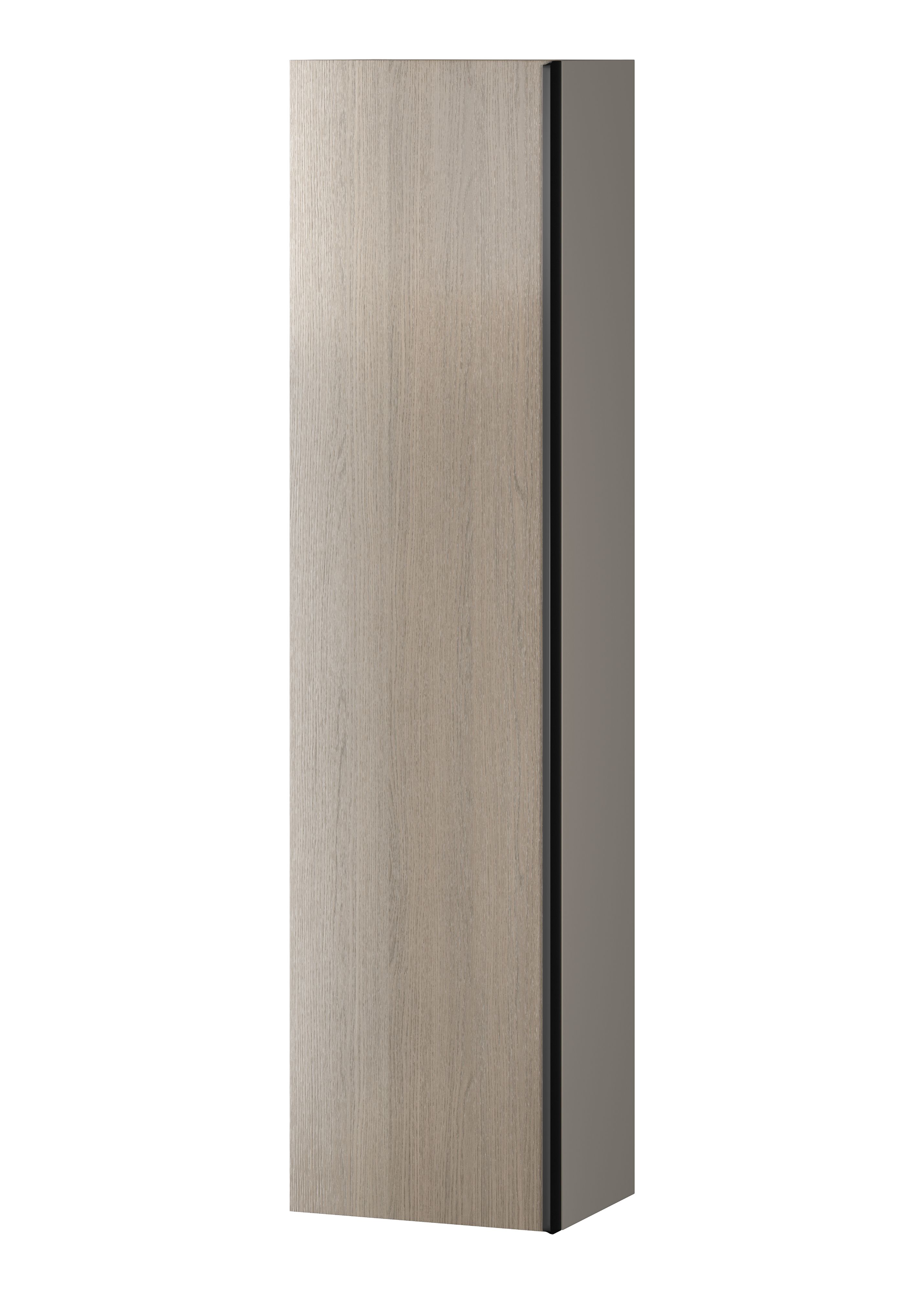 Cersanit Virgo szafka boczna 160 cm wysoka wisząca szary/dąb S522-035