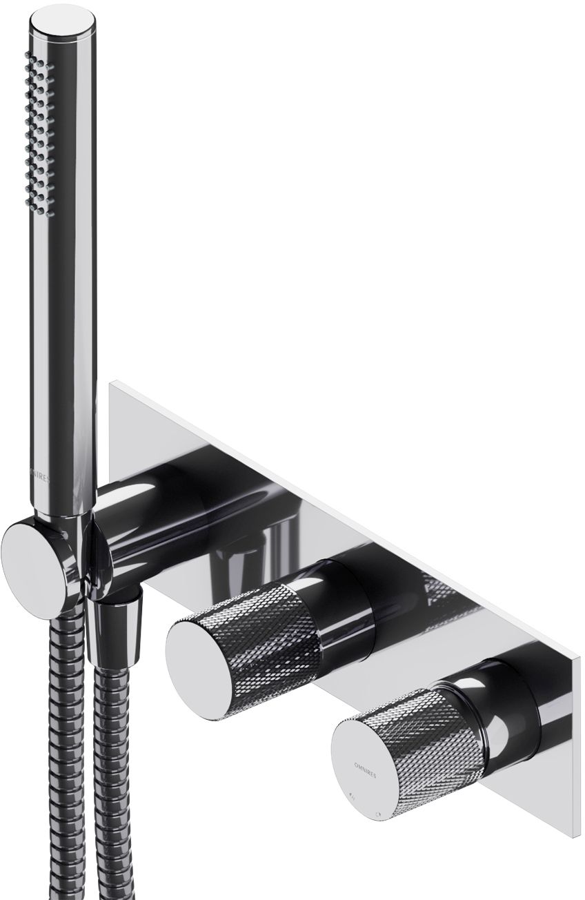Omnires Contour mitigeur bain-douche encastrée chrome CT8035/1CR