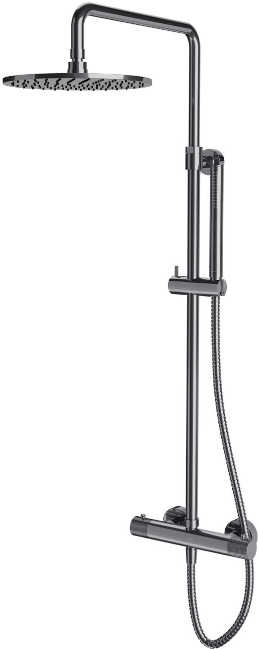 Omnires Contour ensemble de douche mural avec thermostat chrome CT8044CR