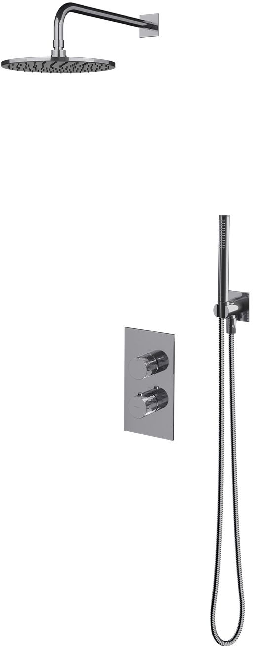 Omnires Contour ensemble de douche encastré avec thermostat oui chrome SYSCT11CR