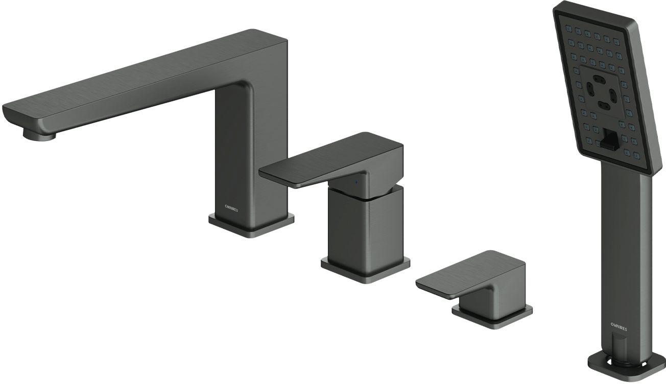 Omnires Parma mitigeur bain-douche pour baignoire graphite PM7432GR