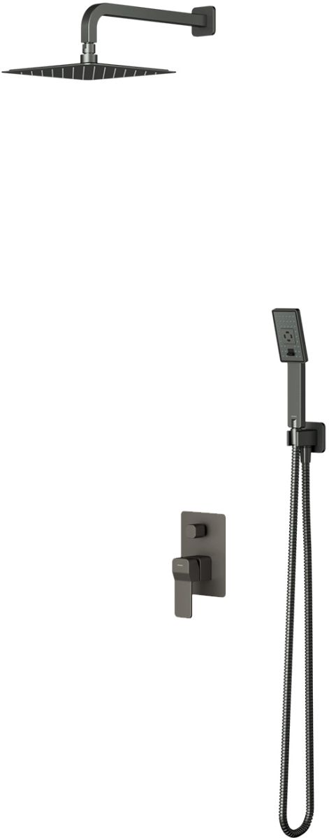 Omnires Slide ensemble de douche encastré oui graphite SYSSL12GR