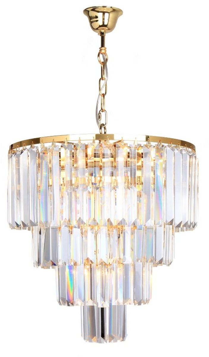 Zuma Line Amedeo lampe suspendue 5x40 W doré-cristal 17106/4+1-GLD