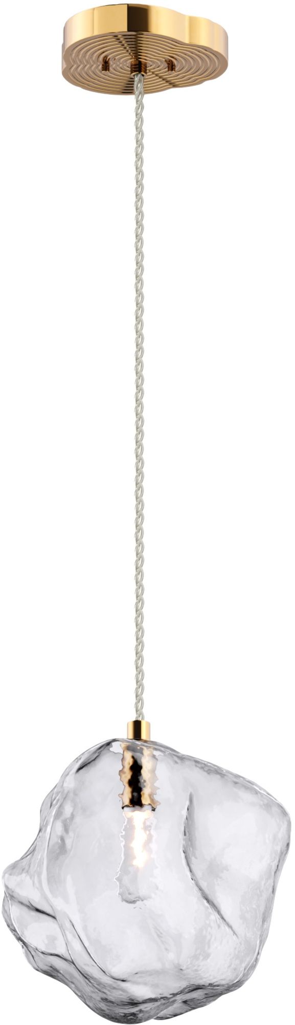 Zuma Line Rock lampe suspendue 1x40 W transparent-doré P0488-01B-U8AC