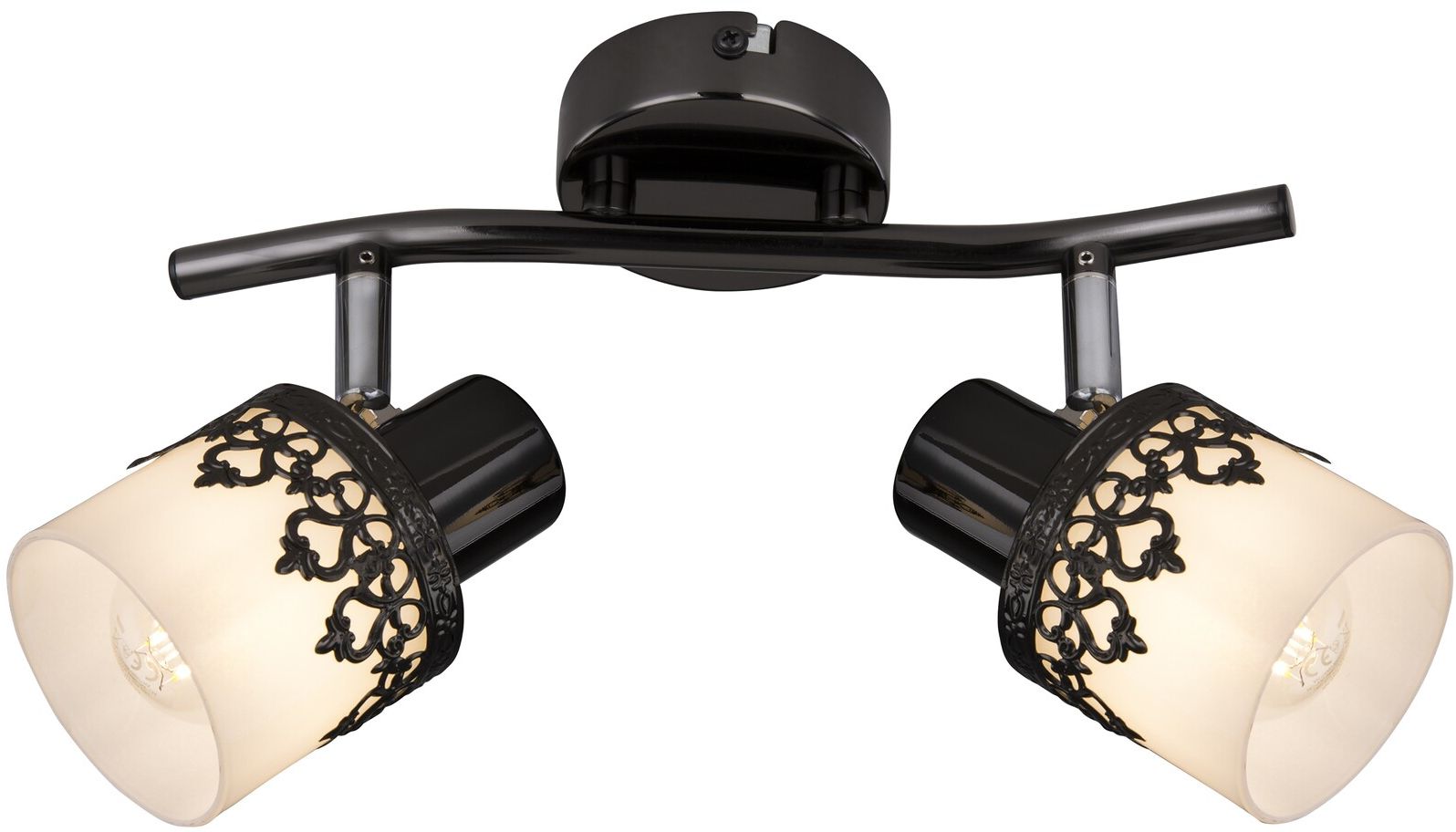 Rabalux Lacey plafonnier 2x40 W blanc-noir 5342