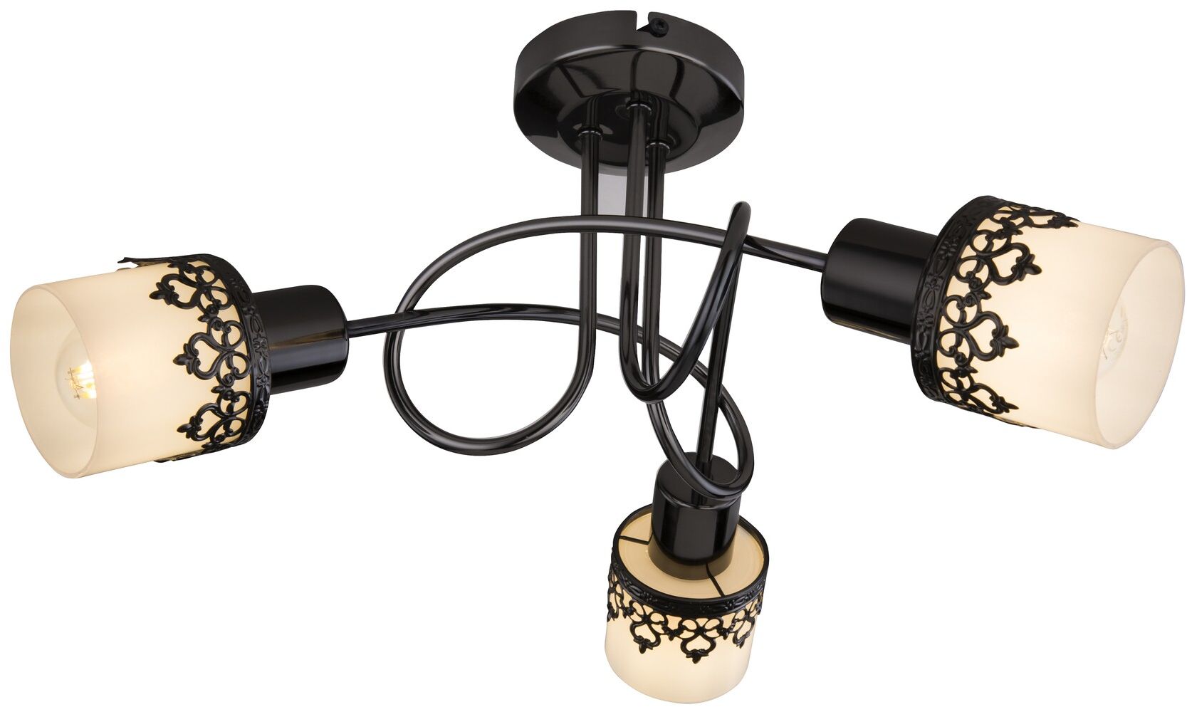 Rabalux Lacey plafonnier 3x40 W blanc-noir 5343