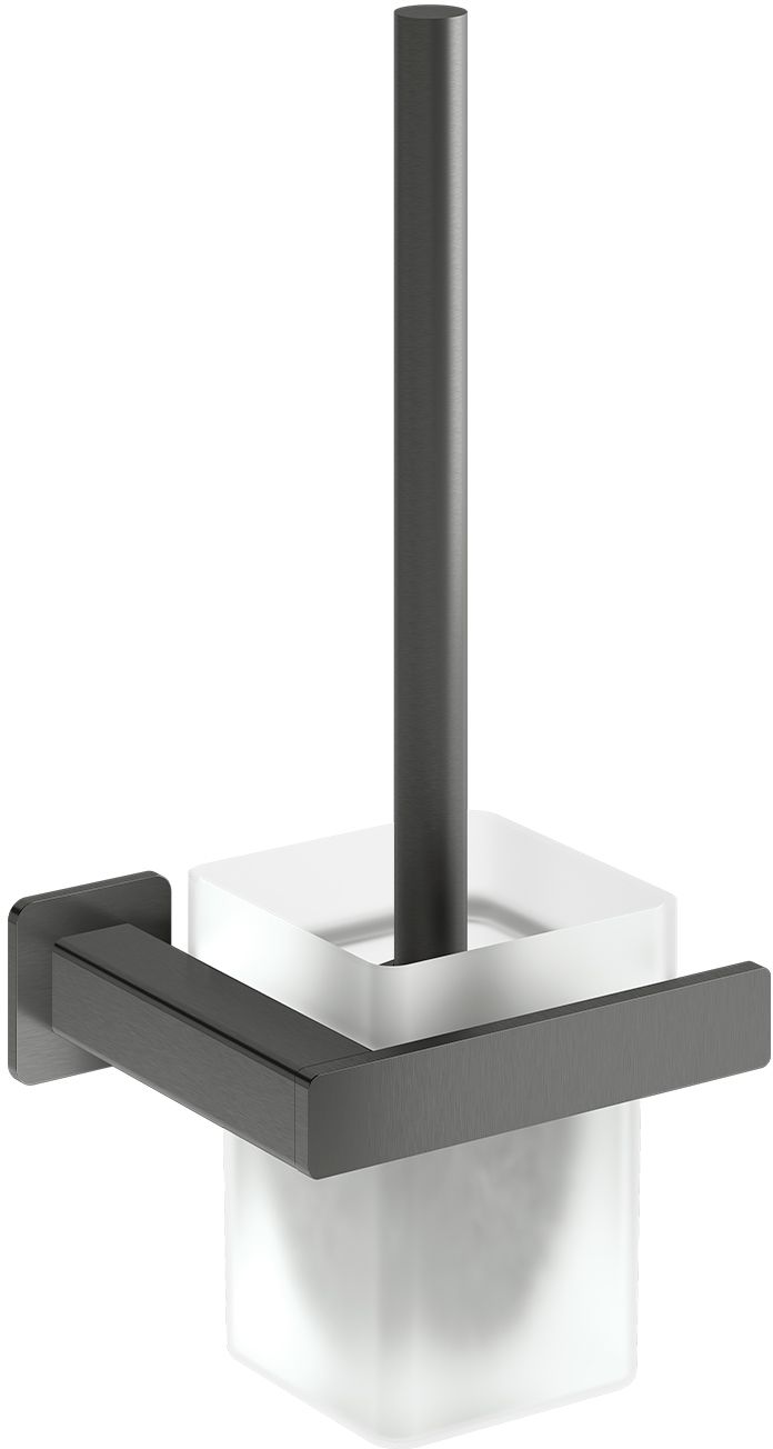 Omnires Nelson brosse wc à visser graphite NL80620GR