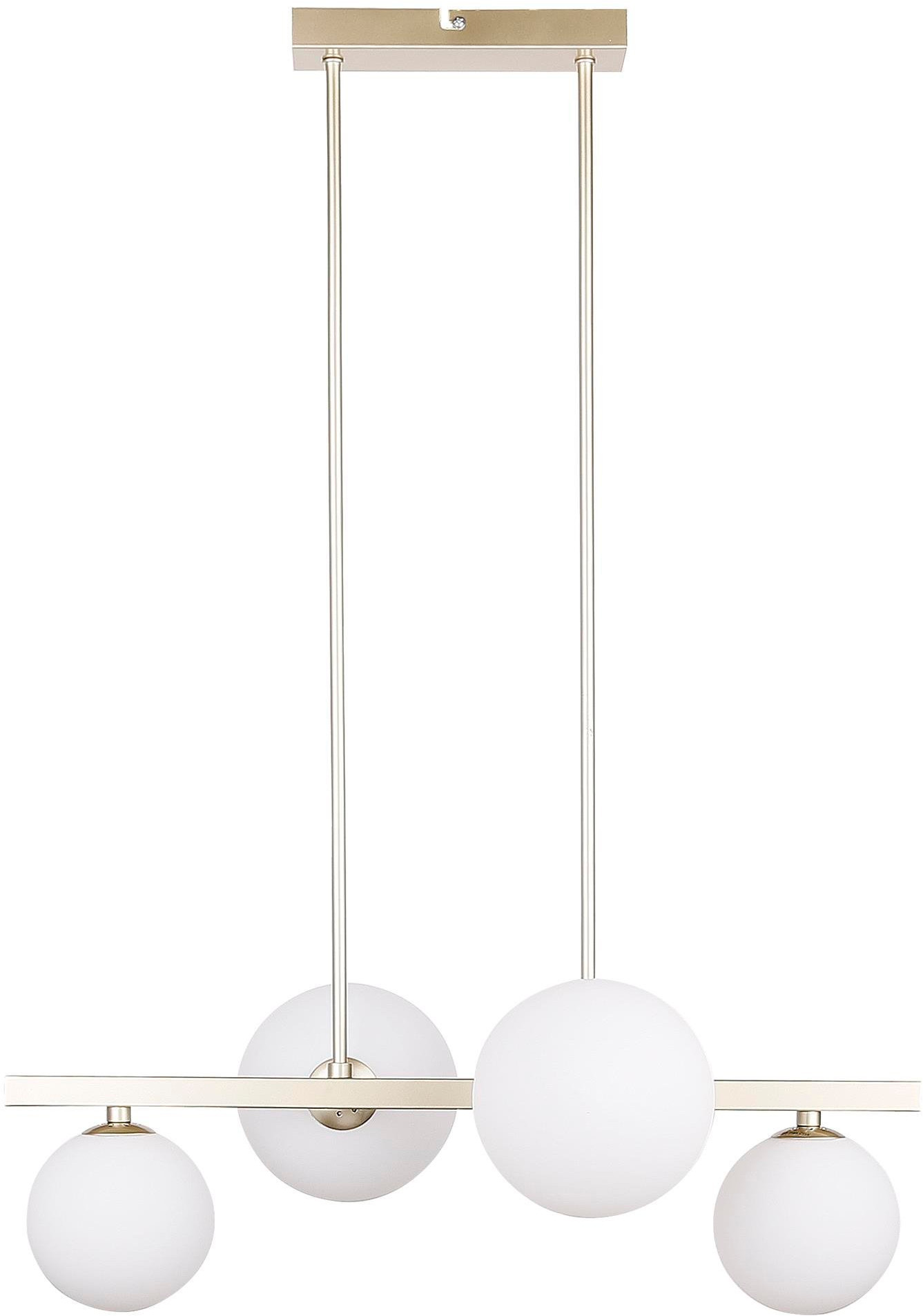 Candellux Kama plafonnier 4x28 W blanc-laiton 34-73426