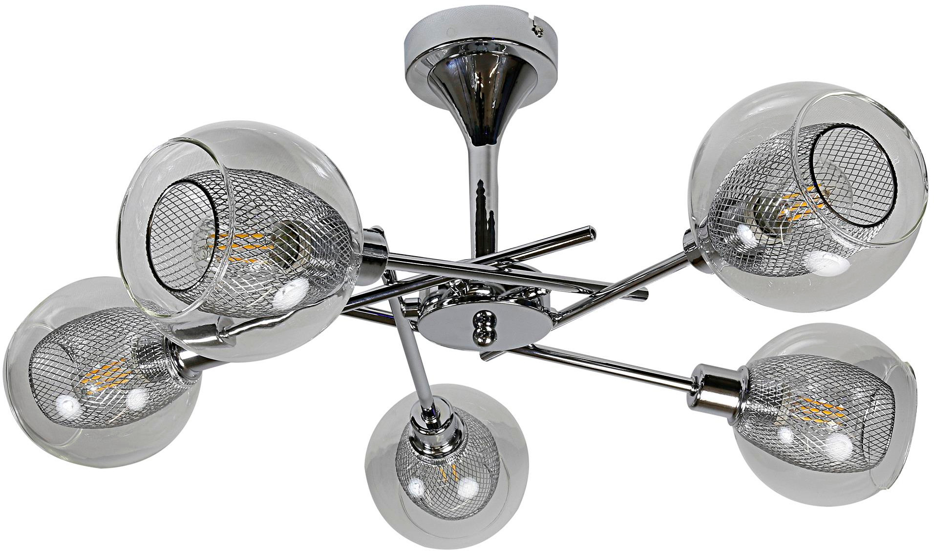 Candellux Ozzo plafonnier 5x40 W chrome 35-72252