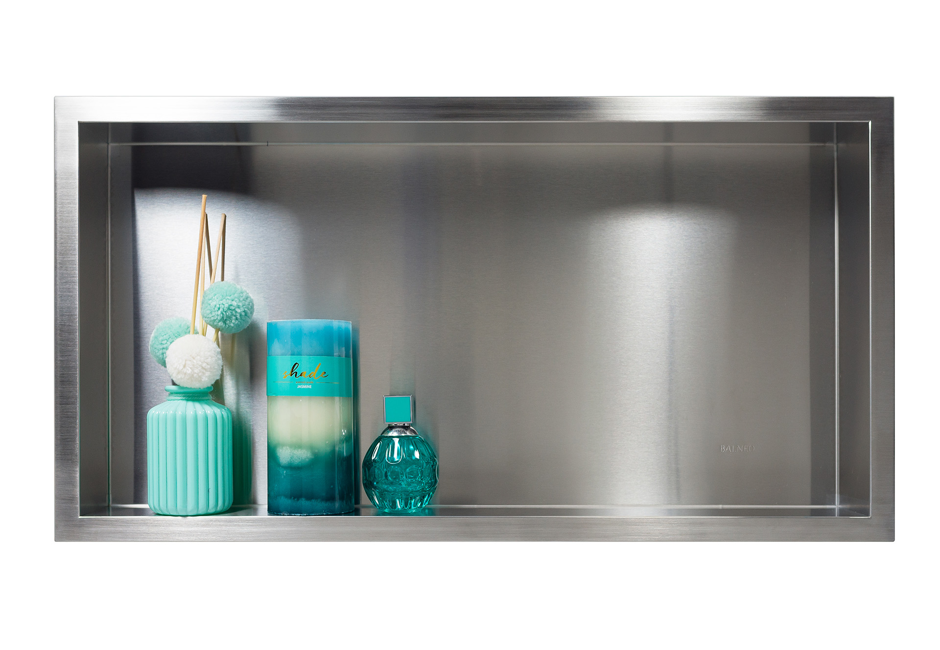 Balneo Wall-Box One Inox étagère encastrée 60 cm acier OB-IN3