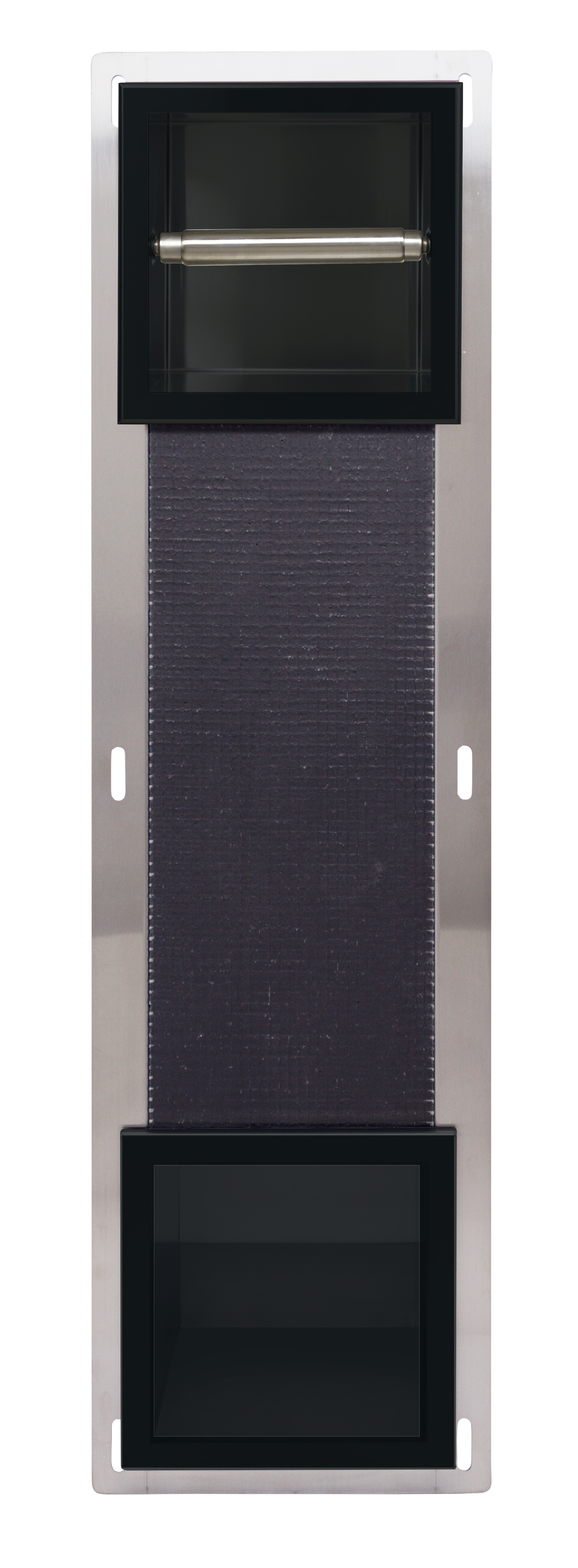 Balneo Wall-Box Paper Black porte-papier toilette noir PB-BL2