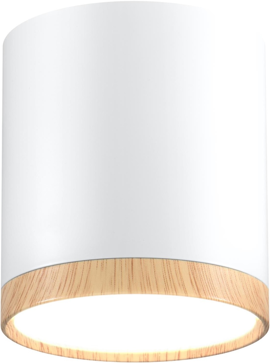 Candellux Tuba plafonnier 1x5 W blanc-bois 2273624