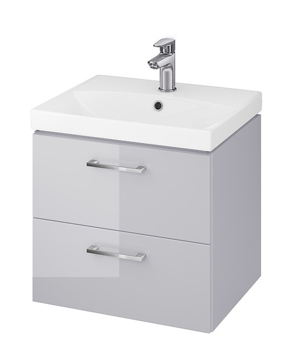 Cersanit Lara lavabo avec meuble 49.4 cm grise S801-215-DSM