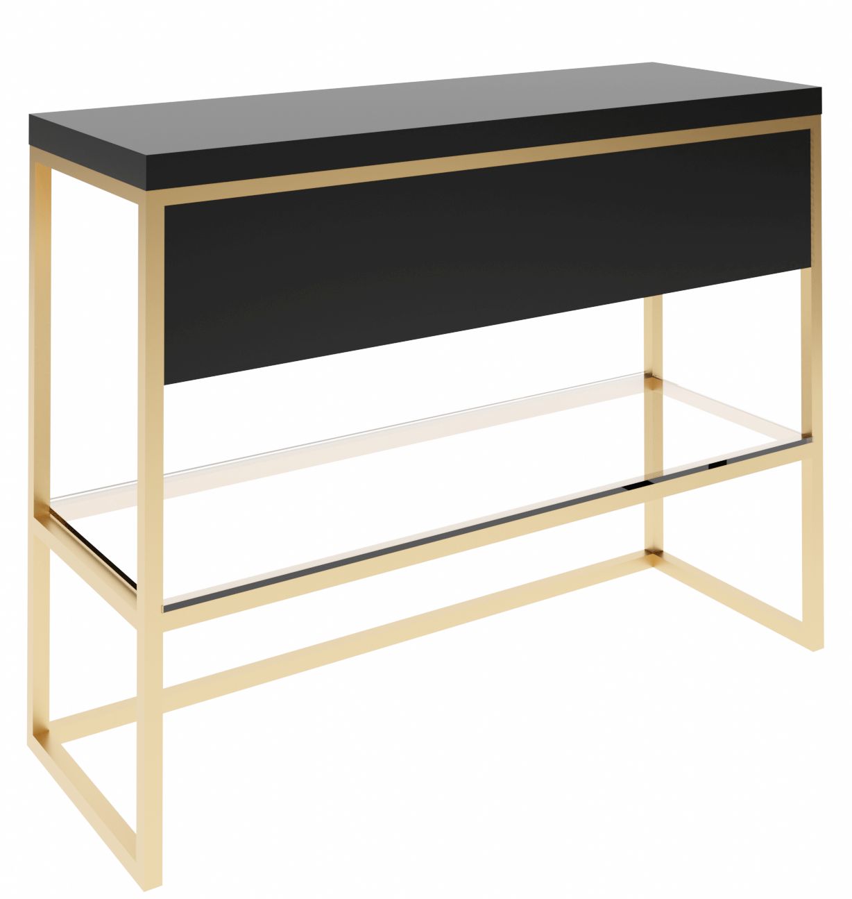 Baltica Design Trine console 60x40x75 cm noir-doré 5904107906355