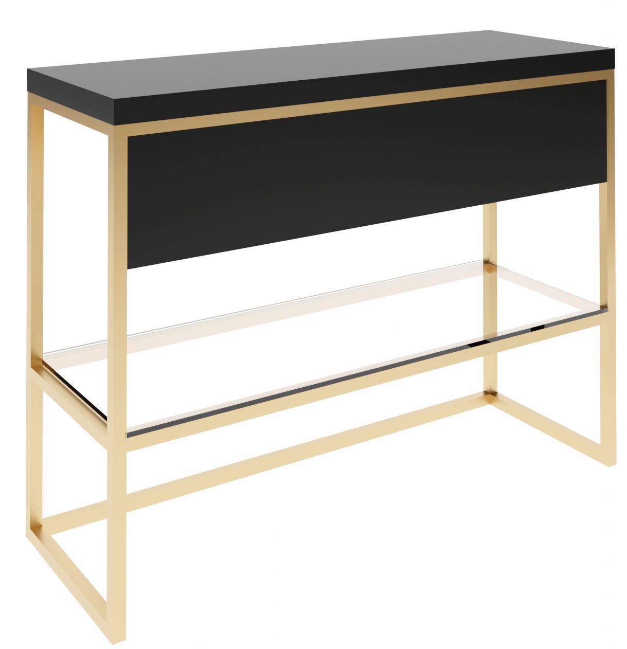 Baltica Design Trine console 120x40x75 cm noir-doré 5904107906386