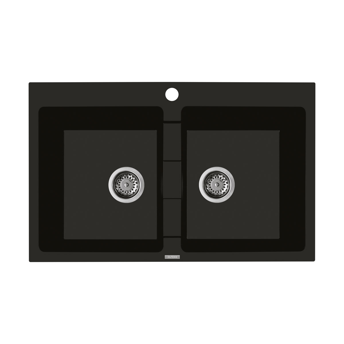 Oltens Gravan évier en granit 78x50 cm noir 72400300