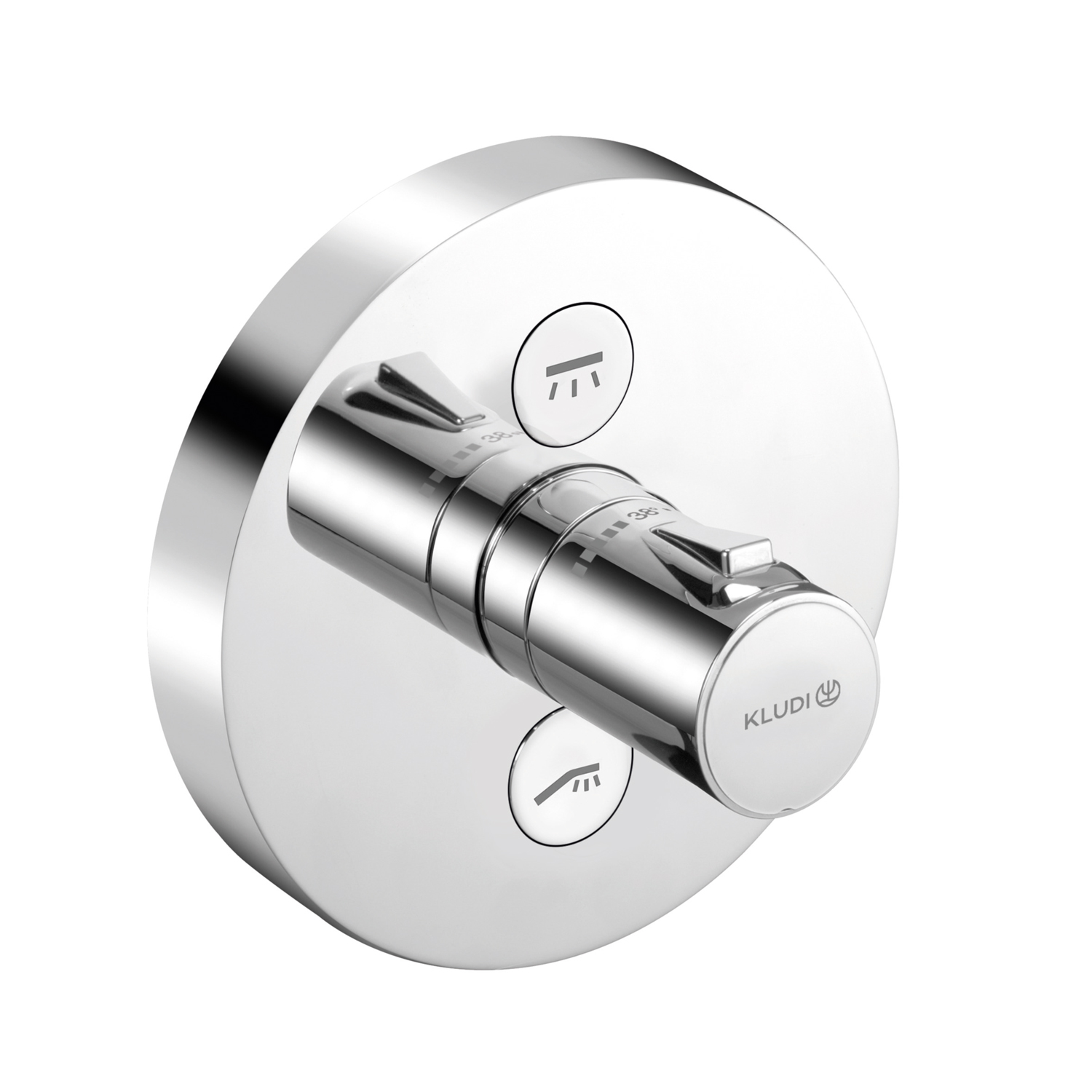 Kludi Push mitigeur bain-douche encastrée oui chrome 389120538