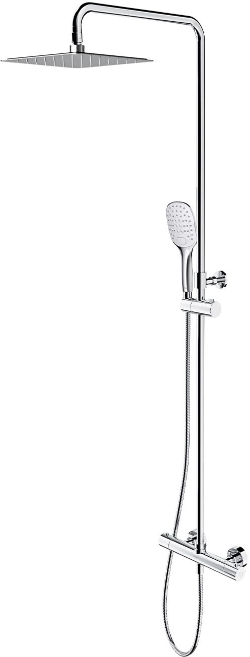 Omnires Y ensemble de douche mural avec thermostat oui chrome Y1244DCR