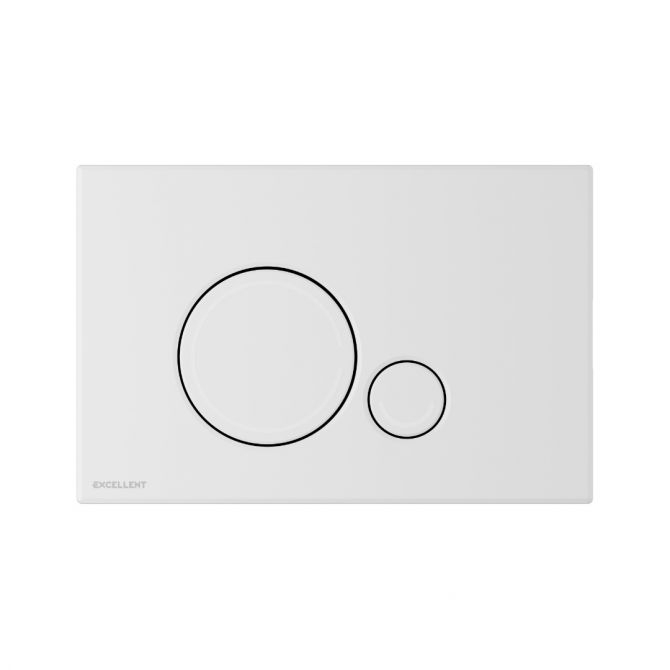 Excellent Ringo bouton de chasse d'eau pour WC blanc INEX.RI230.150.WH