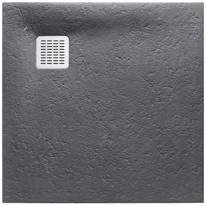 Roca Terran receveur de douche carré 90x90 cm gris AP10338438401200