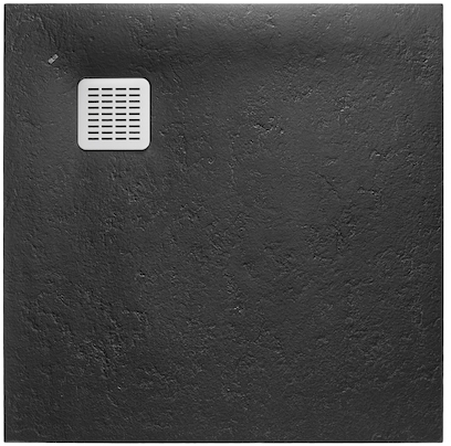 Roca Terran receveur de douche carré 90x90 cm noir AP10338438401400