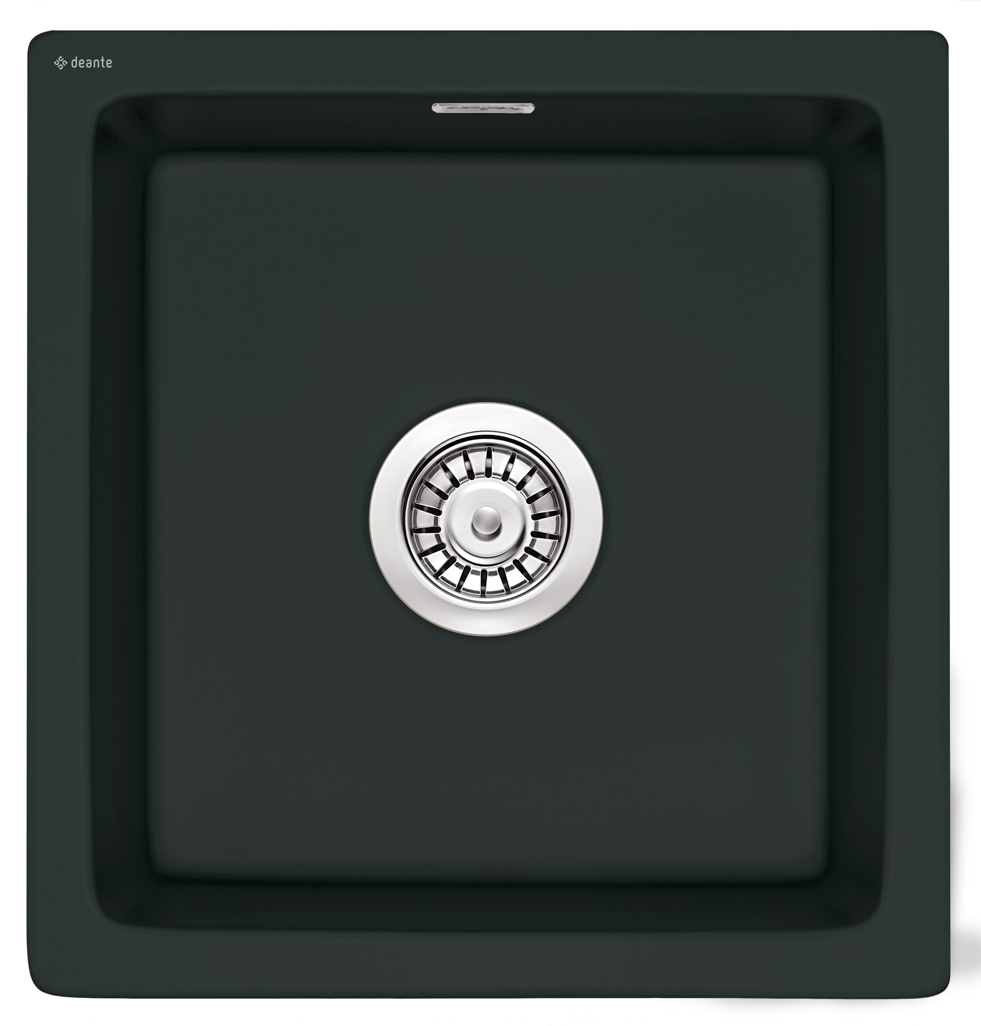Deante Sabor évier en céramique 47.8x45 cm noir ZCB_N103
