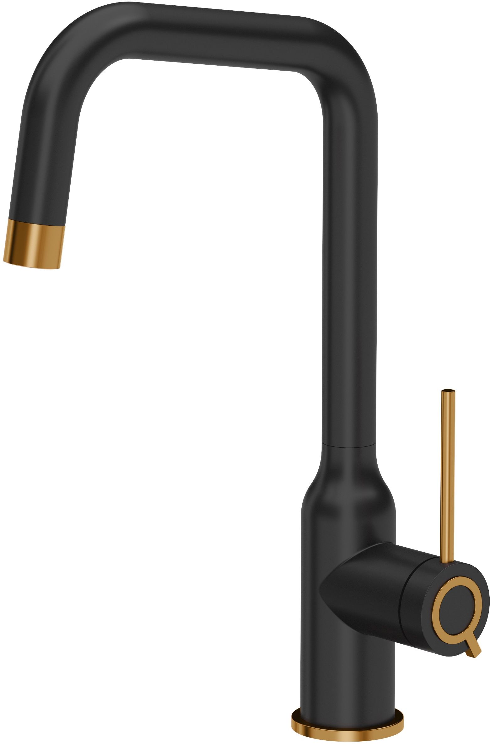 Quadron Natalie Q Line mitigeur de cuisine sur pied noir-cuivre 3523501_BLMPVDC1
