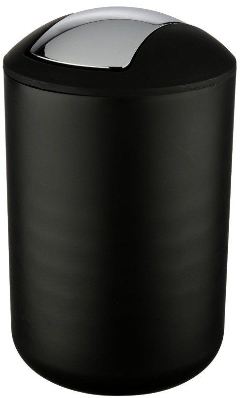 Wenko Brasil poubelle 6.5 l chrome-noir 21212100