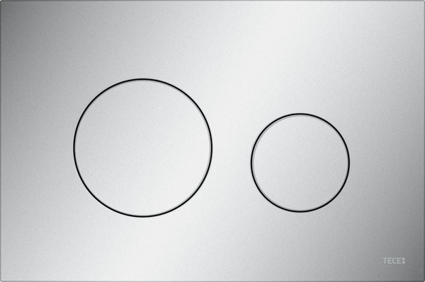 Tece Loop bouton de chasse d'eau pour WC chrome mat 9240922