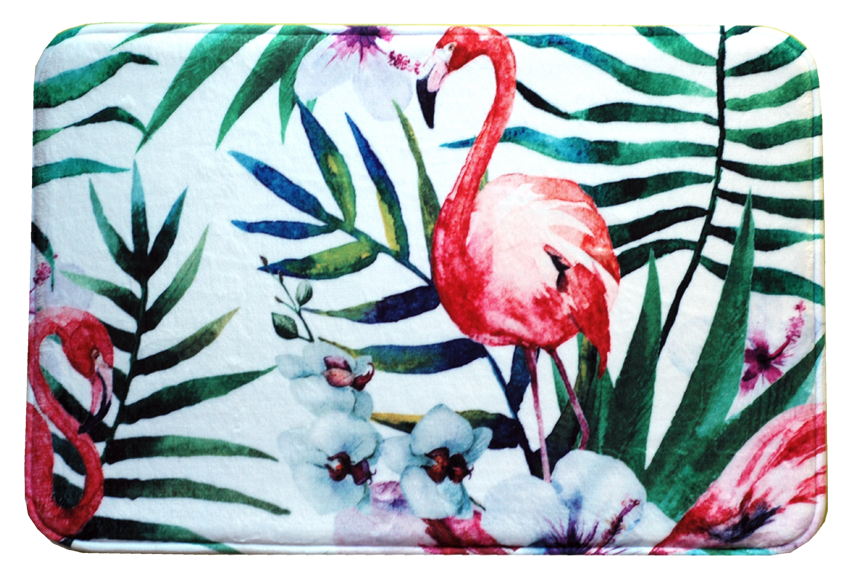 Hyggli tapis de bain 60x40 cm rectangulaire mélange de couleurs 70-055