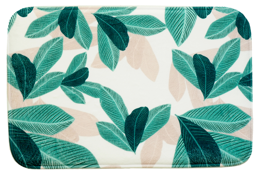 Hyggli tapis de bain 60x40 cm rectangulaire mélange de couleurs 70-058