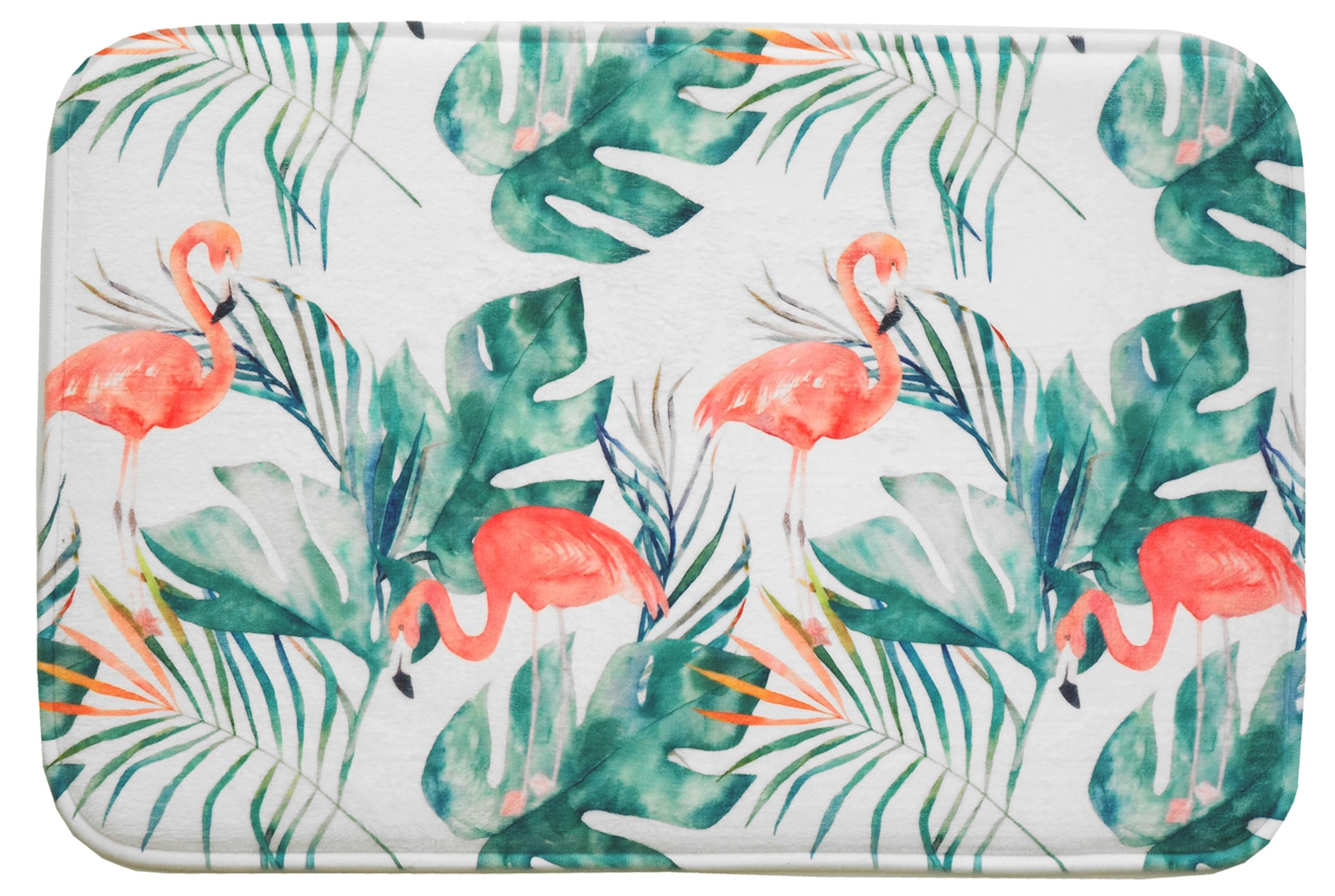 Hyggli Flamingo tapis de bain 60x40 cm rectangulaire mélange de couleurs 70-059