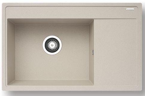 Pyramis Camea évier en granit 79x50 cm beige 070074201