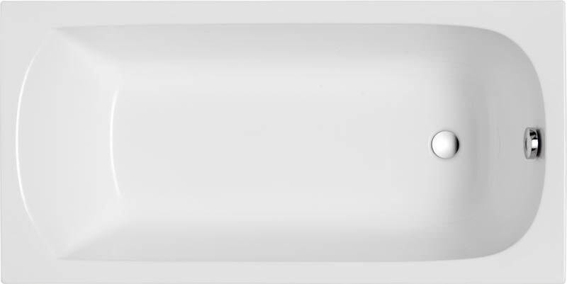 Polimat Classic baignoire rectangulaire 170x75 cm blanc 00280