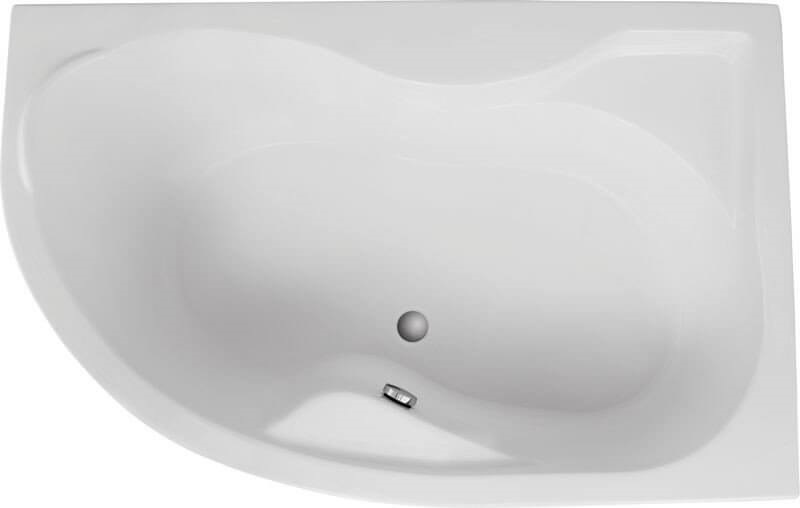 Polimat Dora baignoire d’angle 170x110 cm côté droit blanc 00315