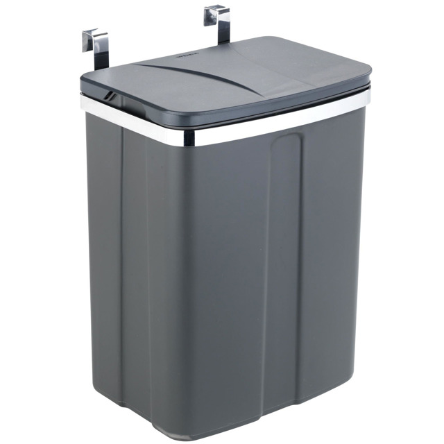 Wenko poubelle 12 l gris 54903100