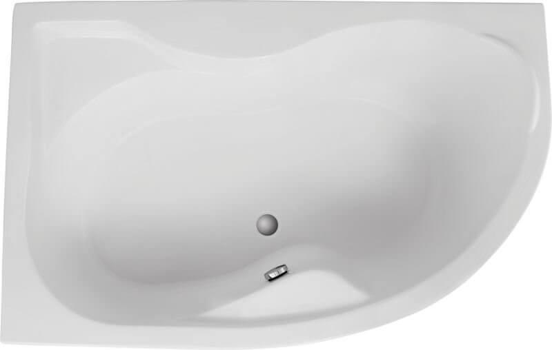 Polimat Dora baignoire d’angle 170x110 cm côté gauche blanc 00358