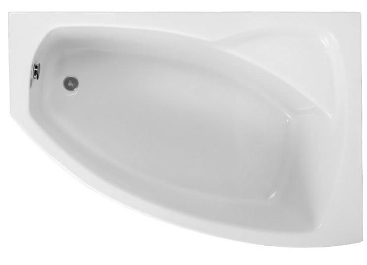 Polimat Frida baignoire d’angle 140x80 cm côté droit blanc 00268
