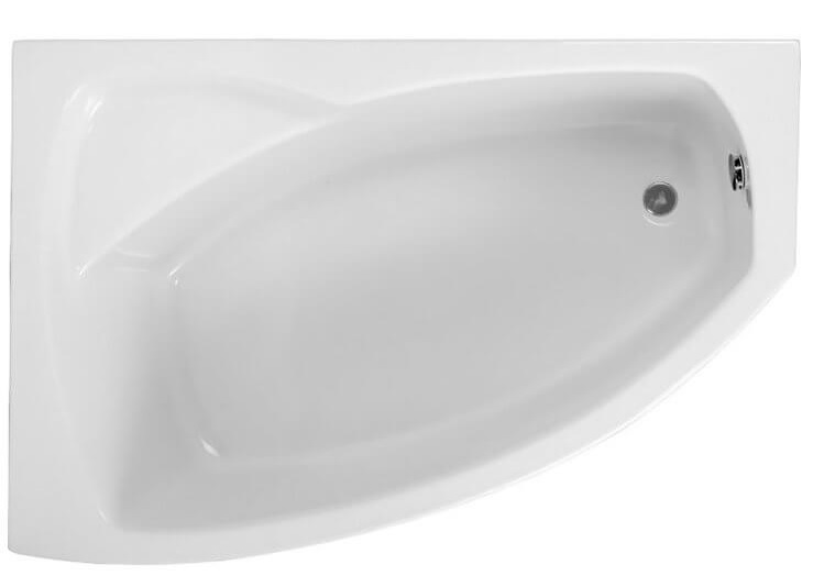 Polimat Frida baignoire d’angle 140x80 cm côté gauche blanc 00270