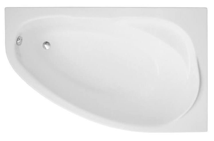 Polimat Marea baignoire d’angle 150x100 cm côté droit blanc 00293