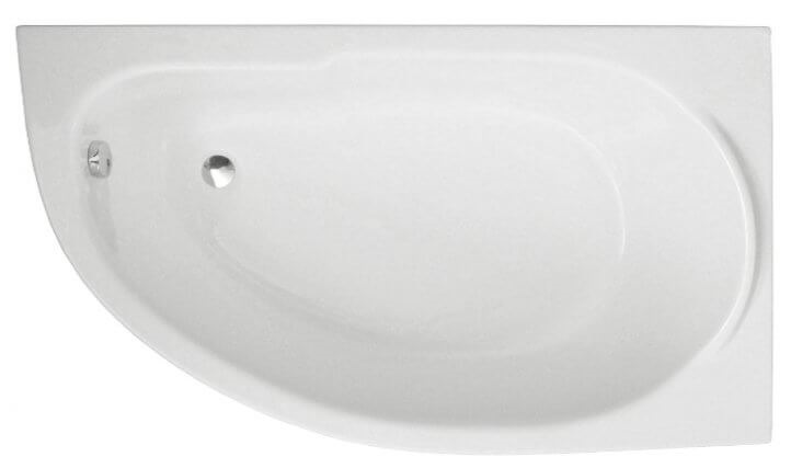 Polimat Miki baignoire d’angle 140x70 cm côté droit blanc 00362