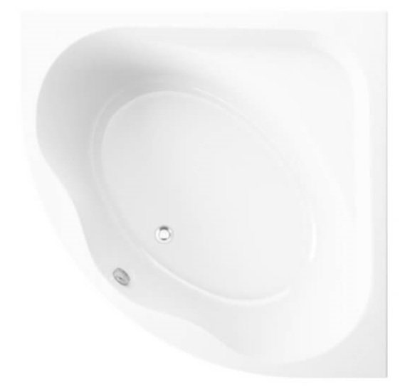 Polimat Standard baignoire d’angle 150x150 cm côté gauche blanc 00248