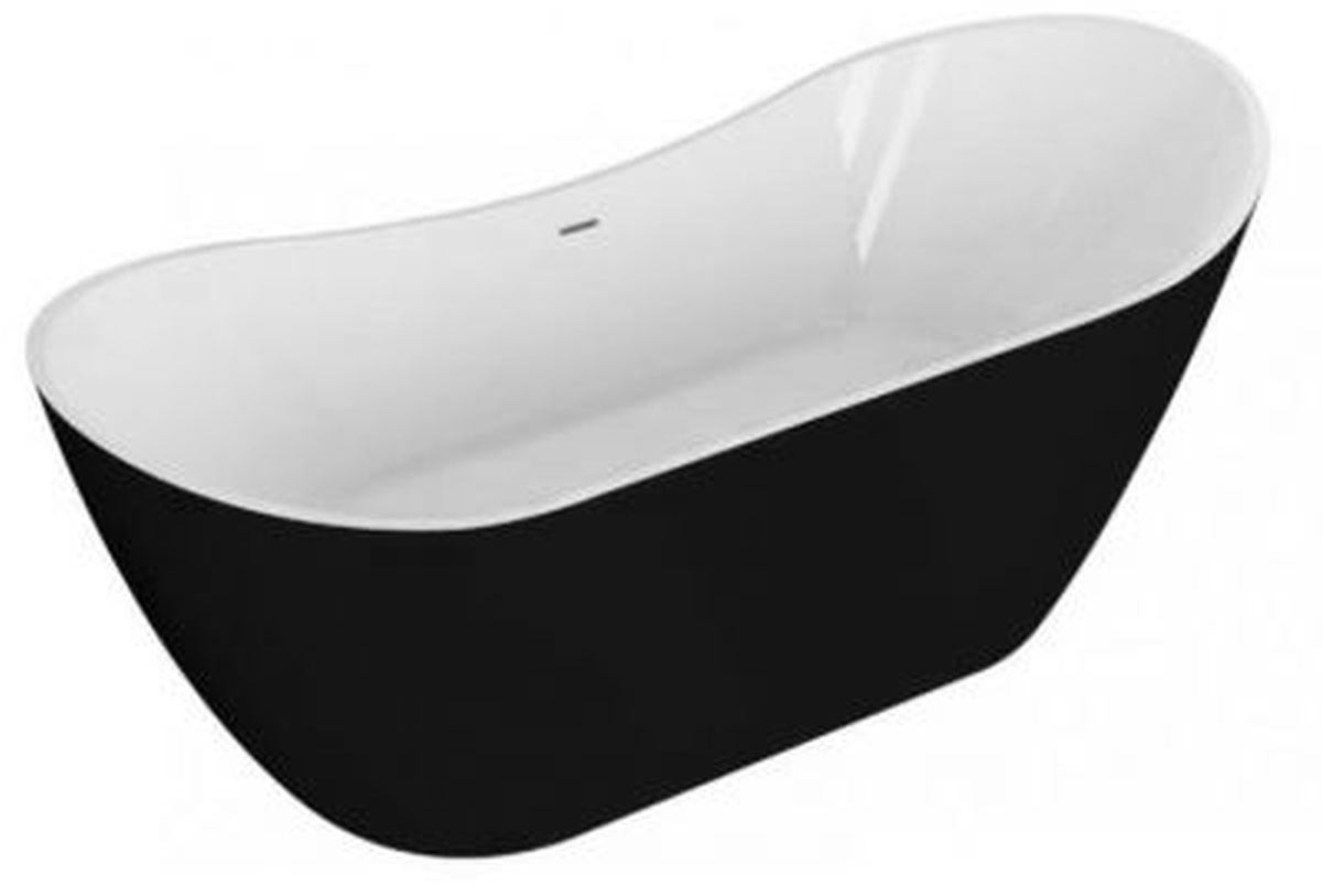 Polimat Abi baignoire autoportante 180x80 cm ovale bicolore 00044